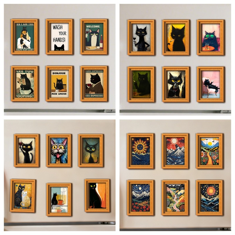 Set di 6 Magneti in Legno per  - Engraved Wood Frame recensione e prezzo