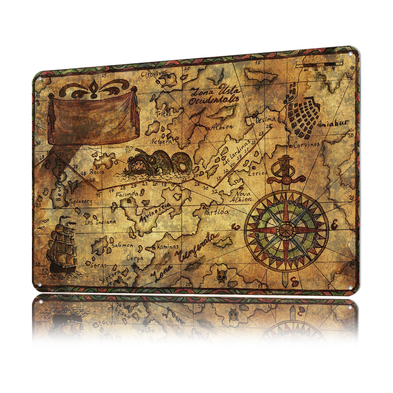 Poster Vintage con Mappa del M - Custom Map Poster recensione e prezzo